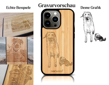 INDIVIDUELL iPhone 15 Pro Max Bambus-Kunststoff